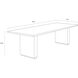 Riviera 108 X 40 inch Natural and Taupe Outdoor Dining Table