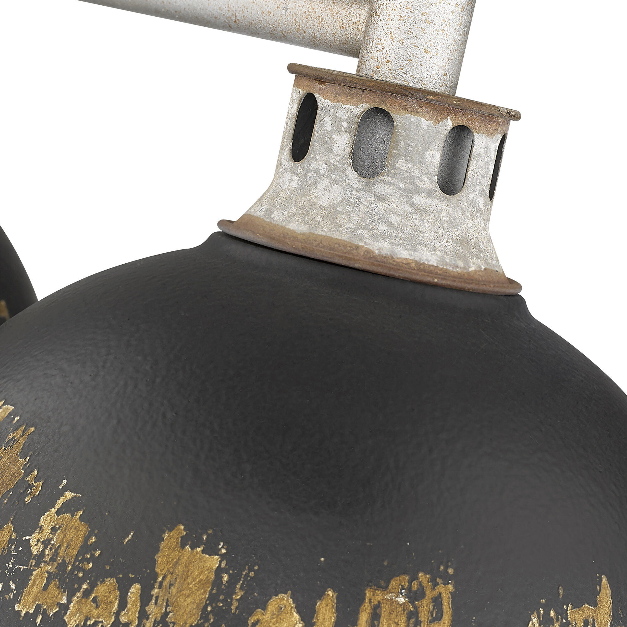 Kinsley Island Light Ceiling Light in Antique Black Iron