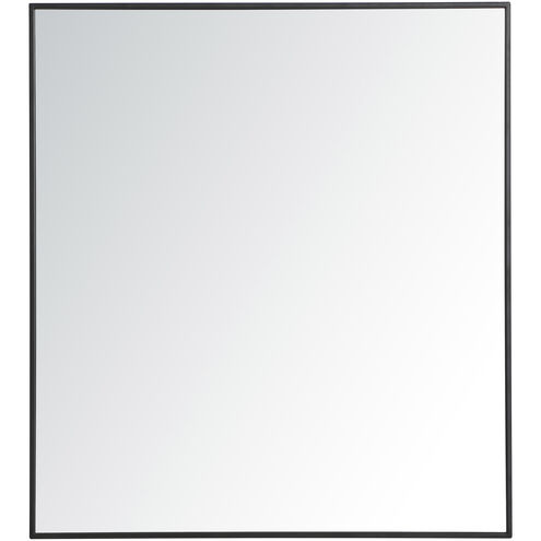 Monet 40 X 36 inch Black Wall Mirror