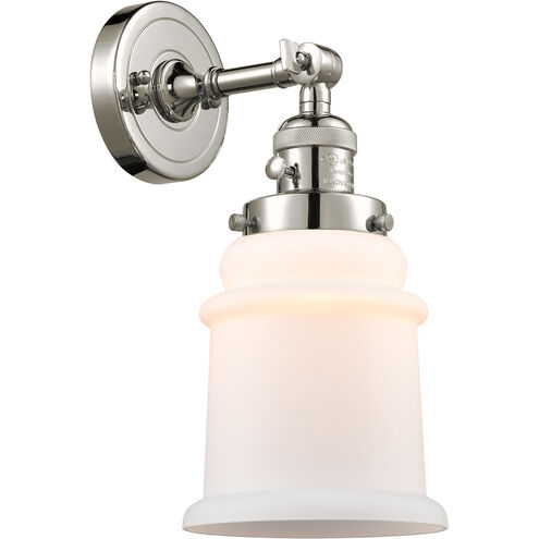 Franklin Restoration Canton LED 7 inch Polished Nickel Sconce Wall Light, Franklin Restoration