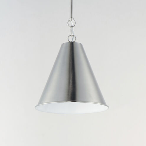 Veritas 1 Light 12 inch Satin Nickel Single Pendant Ceiling Light