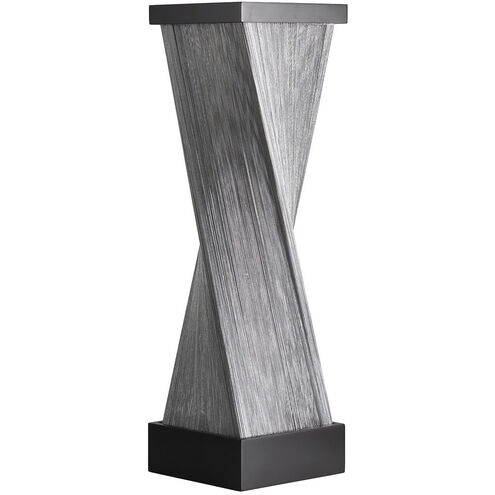Torque 24 inch 40 watt Satin Nickel and Espresso Table Lamp Portable Light