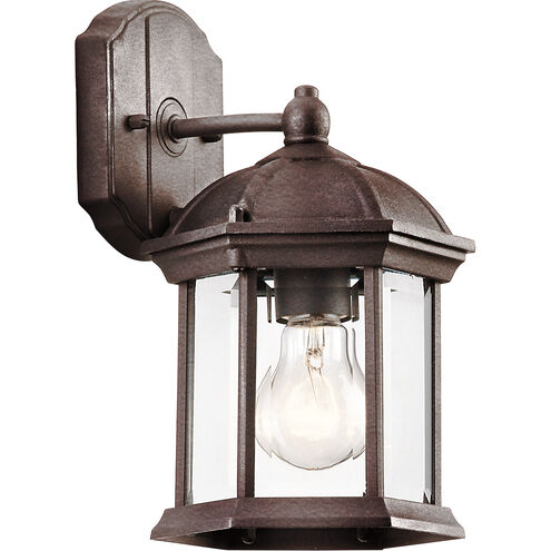 Barrie 1 Light 10 inch Tannery Bronze Outdoor Wall in Incandescent, Small
