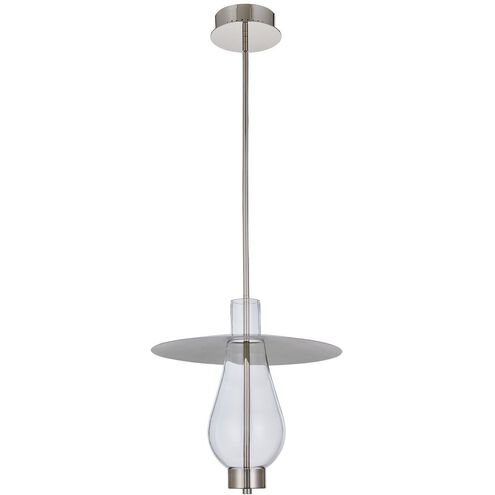 Hugo 16 inch Polished Nickel Pendant Ceiling Light