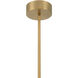 Cordel LED 9.5 inch Legacy Brass Mini Pendant Ceiling Light