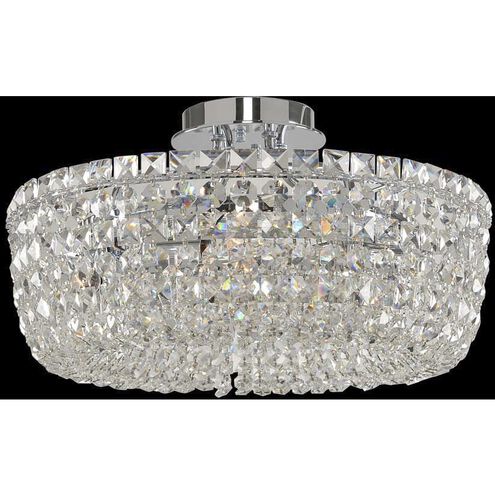 Cesano 5 Light 18 inch Chrome Semi Flush Mount Ceiling Light