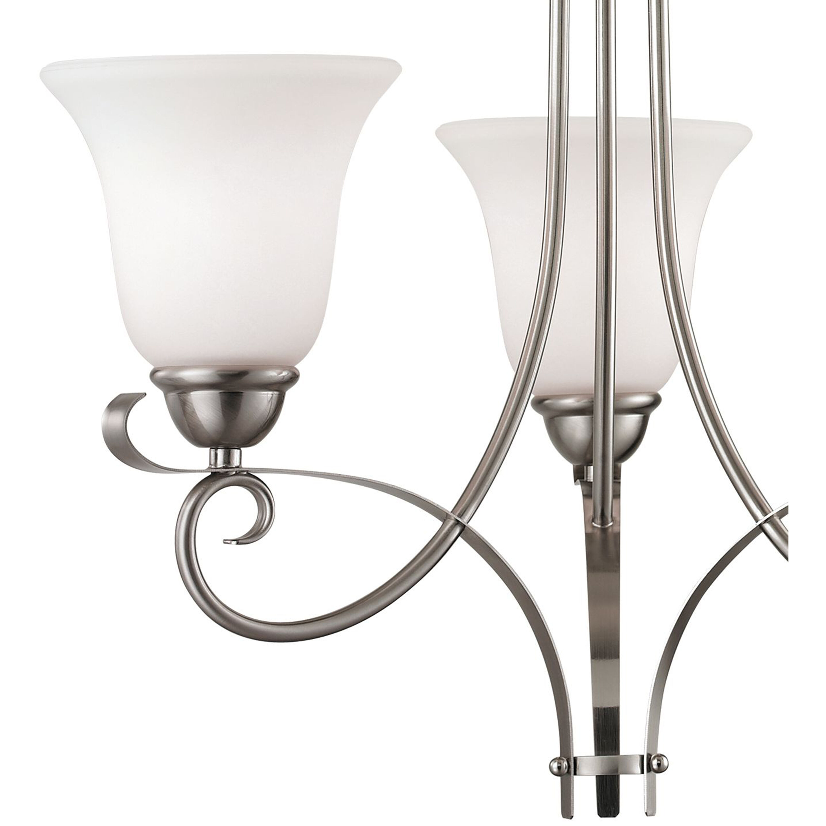 Brighton 3 Light 20 inch Brushed Nickel Chandelier Ceiling Light