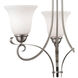 Brighton 3 Light 20 inch Brushed Nickel Chandelier Ceiling Light
