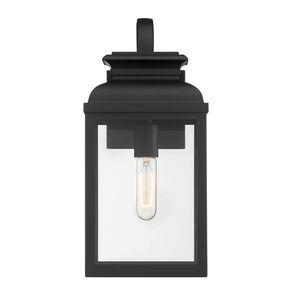 Milton 1 Light 16 inch Black Outdoor Wall Lantern