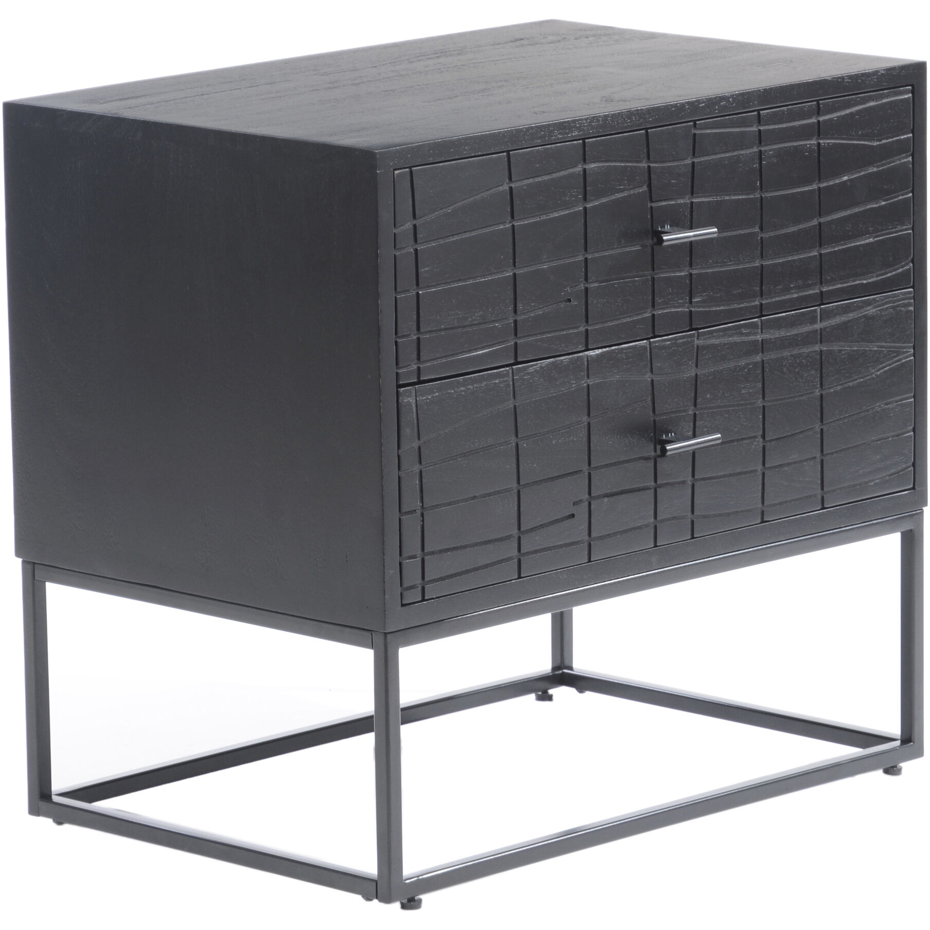 Atelier 24 X 22 inch Black Nightstand