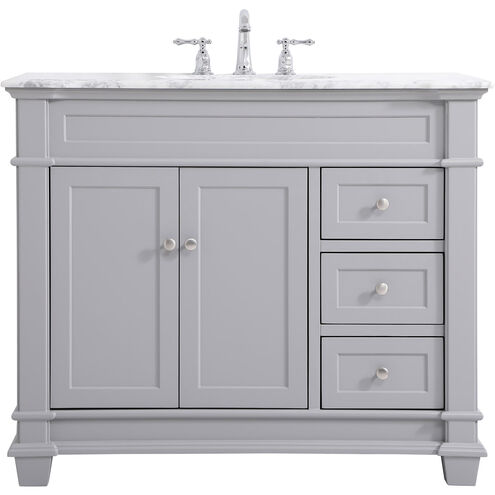Wesley 42 X 22 X 35 inch Grey Vanity Sink Set
