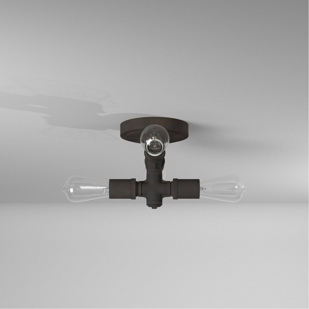 Wymer 4 Light 6.26 inch Zinc Flush Mount Ceiling Light