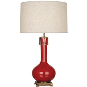 Athena 31.63 inch 150.00 watt Ruby Red Table Lamp Portable Light