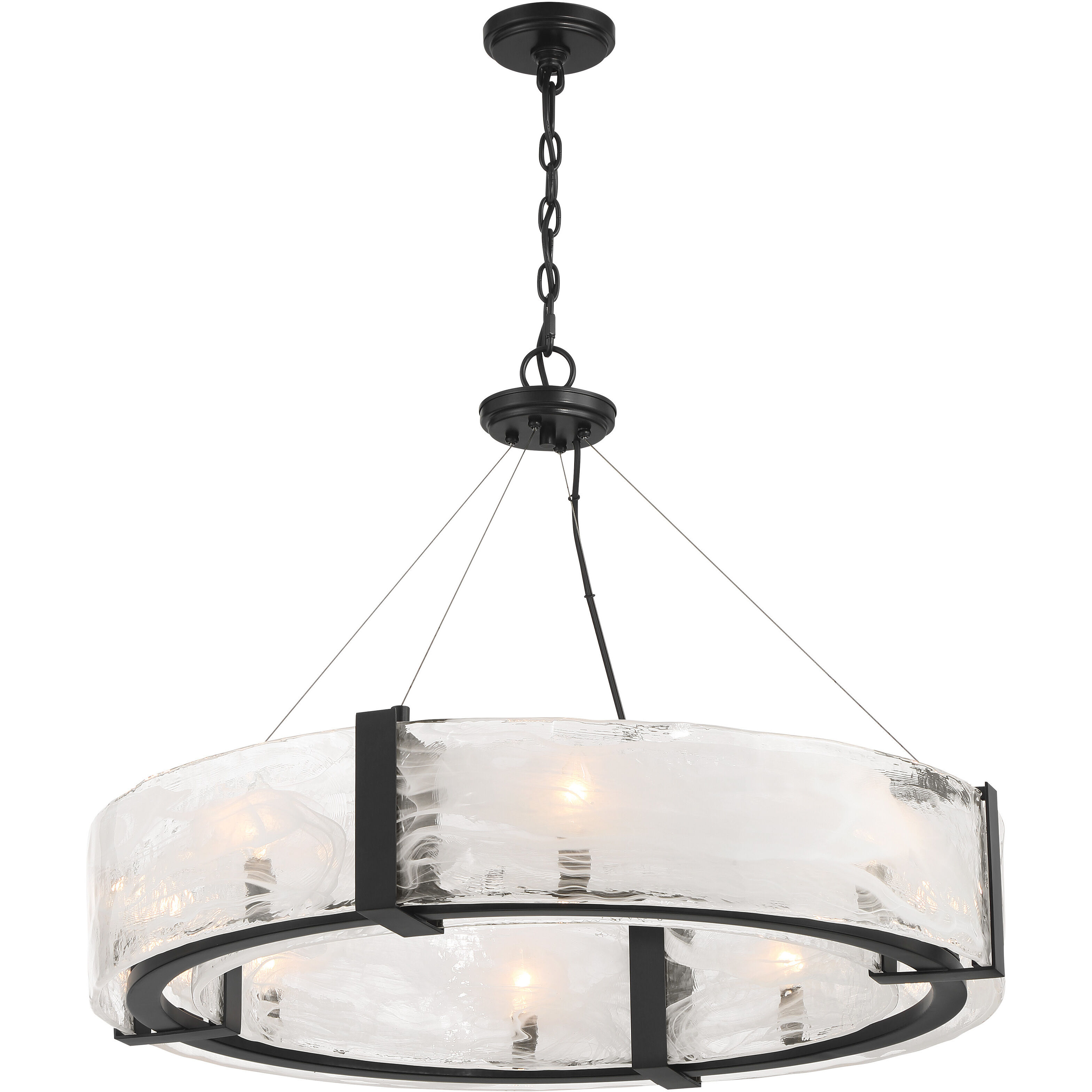 Cloud Break 8 Light 32.5 inch Coal Pendant Ceiling Light
