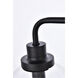Hanson 4 Light 38 inch Black Bath Sconce Wall Light