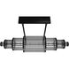 Waldorf LED 16 inch Polished Gunmetal Chandelier Ceiling Light