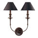 Jasper 2 Light 18 inch Old Bronze Wall Sconce Wall Light