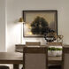 Daphne 36 inch 40 watt White Marble and Polished Brass Table Lamp Portable Light