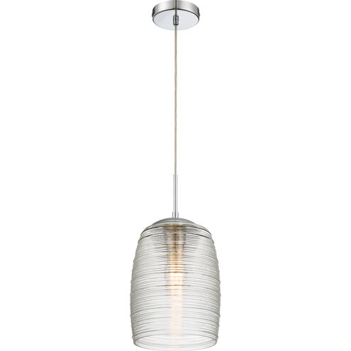 Piccolo 1 Light 9 inch Polished Chrome Mini Pendant Ceiling Light, Cord Hung