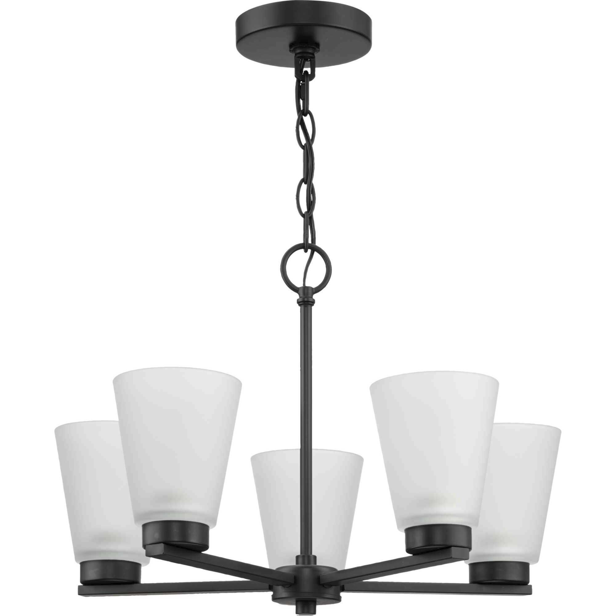 Tanner 5 Light 20.5 inch Matte Black Chandelier Ceiling Light