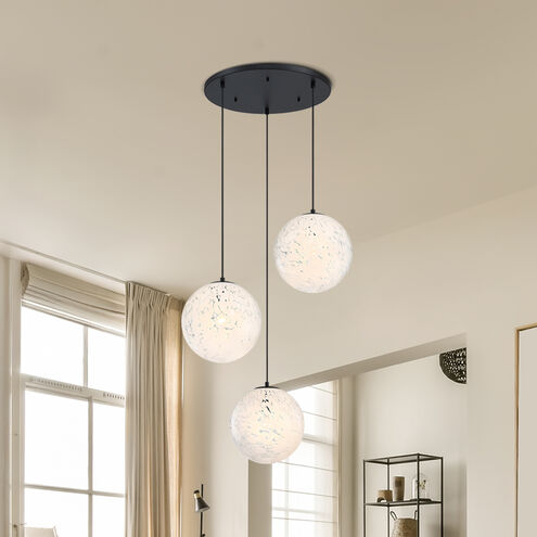 Circo LED 28 inch Matte Black Chandelier Ceiling Light