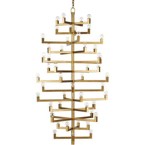 Andre 52 Light 40 inch Brass Chandelier Ceiling Light