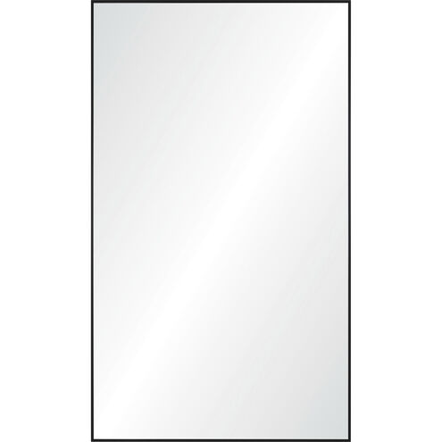Keene 83 X 48 inch Matte Black and Clear Mirror