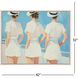 Paragon White and Blue and Brown and Multi Canvas