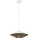 Alora Mood Daphne Pendant Ceiling Light in White and Brown Cotton Rope