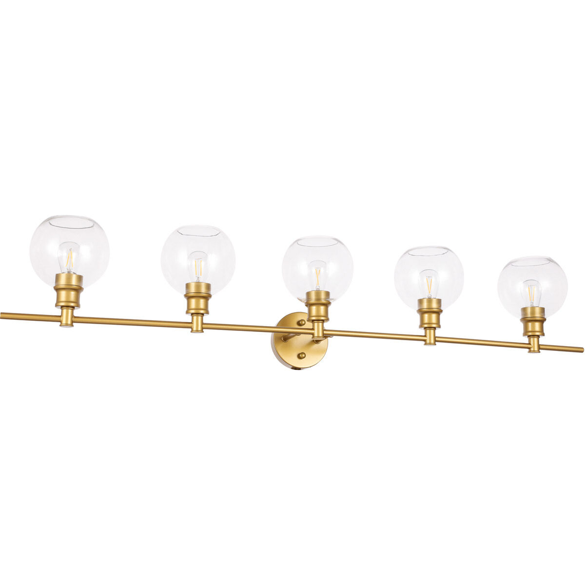 Collier 5 Light 47 inch Brass Wall sconce Wall Light