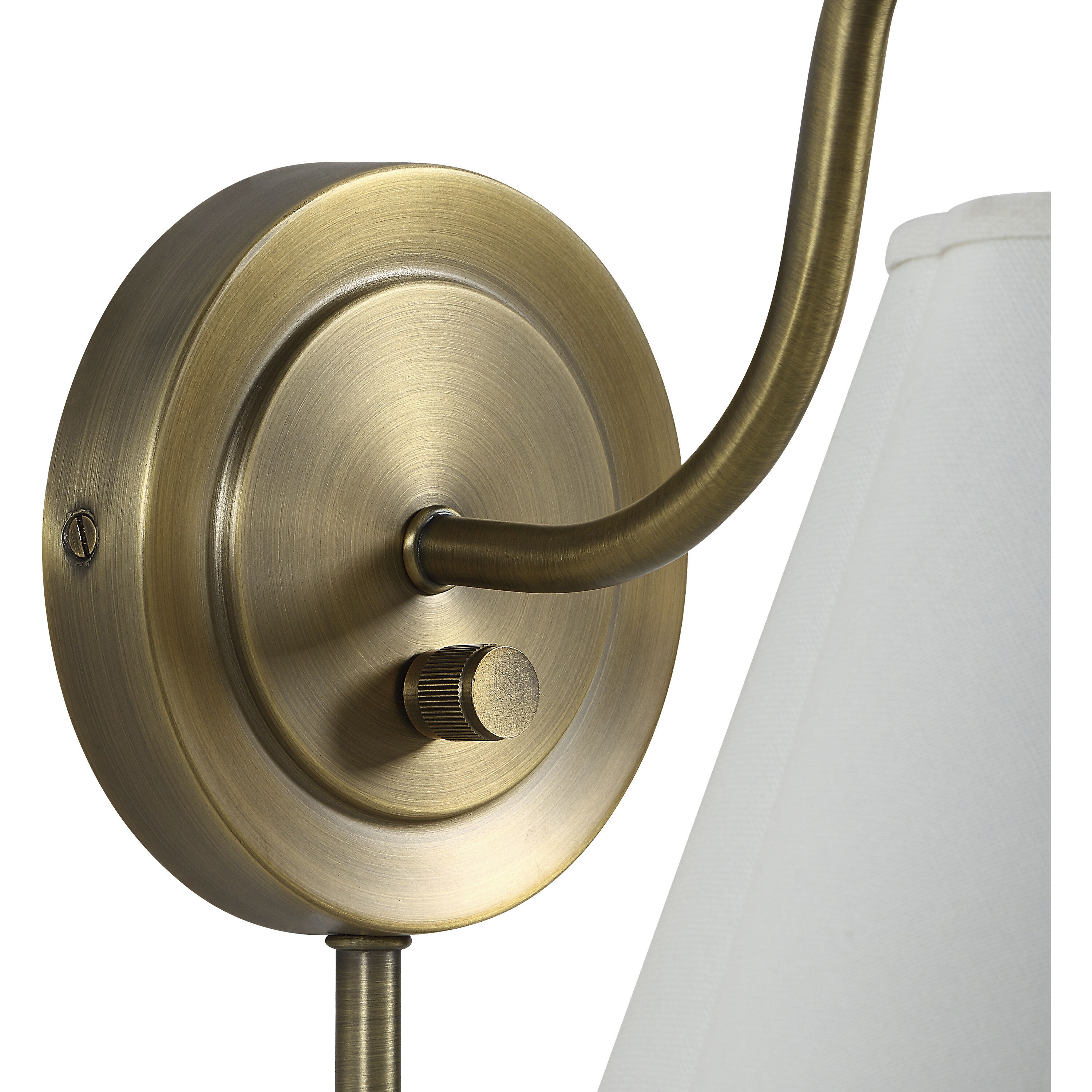 Arielle 1 Light 7.5 inch Antique Brushed Brass Sconce Wall Light