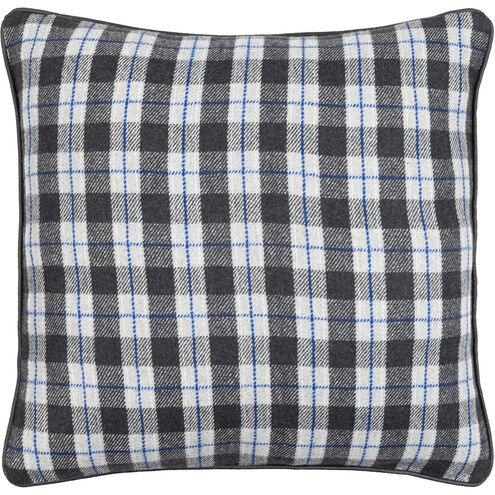 Brent 20 inch Black; Multicolored Pillow Kit