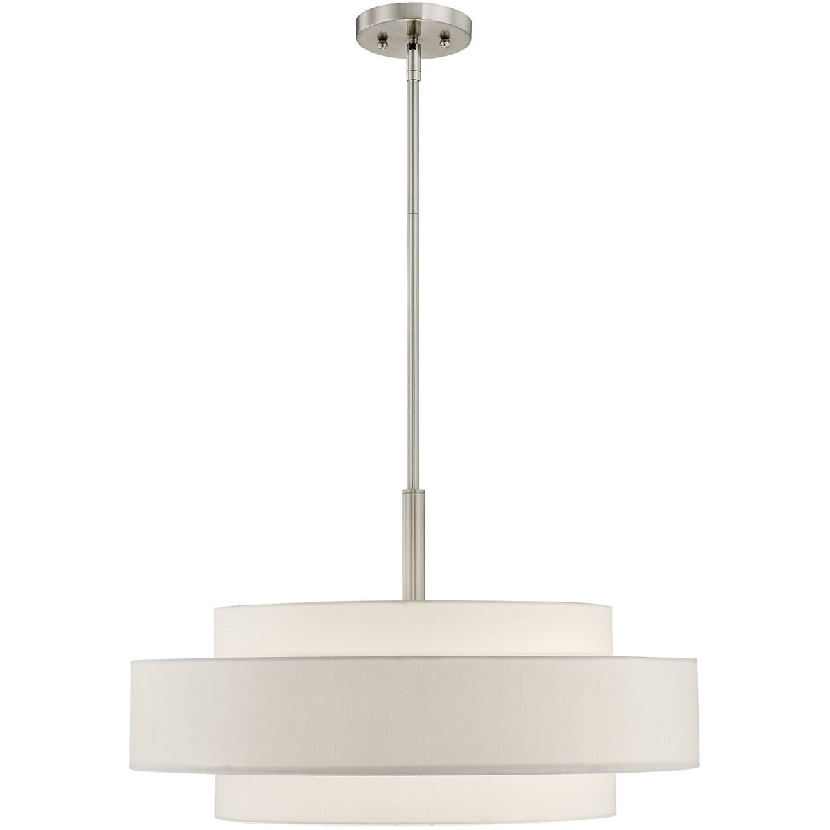 Meridian 5 Light 24 inch Brushed Nickel Pendant Ceiling Light