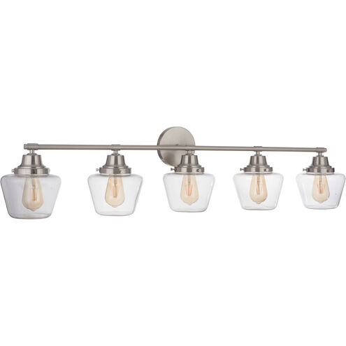 Neighborhood Essex 5 Light 48 inch Brushed Polished Nickel Vanity Light Wall Light, Neighborhood Collection