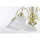 Ballerina 5 Light 24 inch Polished Brass Chandelier Ceiling Light 