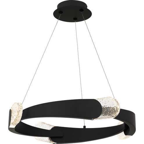 Saffron LED 24 inch Matte Black Pendant Ceiling Light, Large