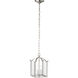 Whitmore 2 Light 7.25 inch Brushed Nickel with Clear Chandelier Ceiling Light