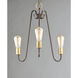 Haven 3 Light 18.5 inch Oil Rubbed Bronze and Antique Brass Single-Tier Chandelier Ceiling Light