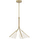 Mulberry 26.88 inch Brushed Gold Chandelier Ceiling Light