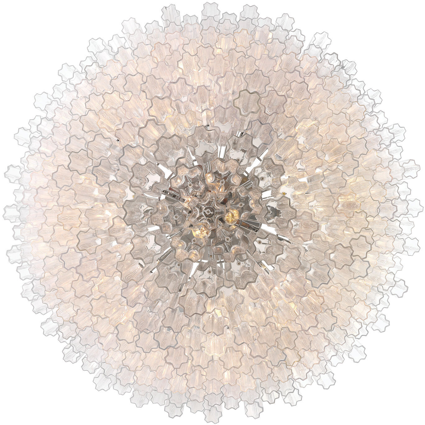 Addis 40 Light 62 inch Polished Chrome Chandelier Ceiling Light