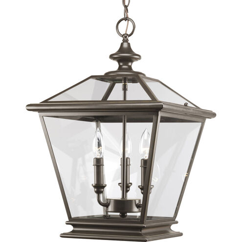 Crestwood 3 Light 14 inch Antique Bronze Hall & Foyer Ceiling Light