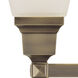 Mission 2 Light 15 inch Antique Brass Vanity Sconce Wall Light