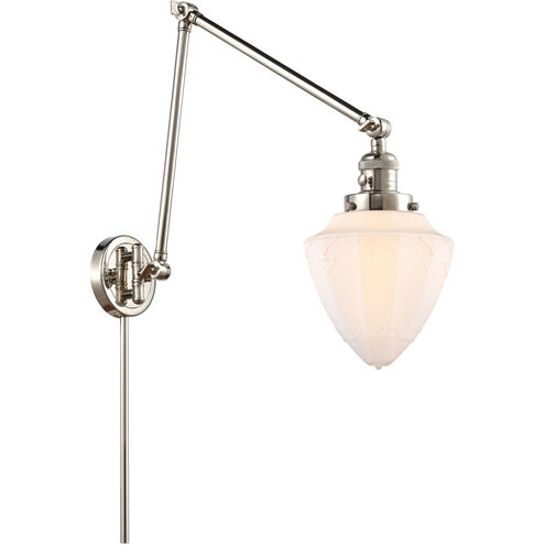 Franklin Restoration Bullet 32 inch 6.00 watt Polished Nickel Swing Arm Wall Light