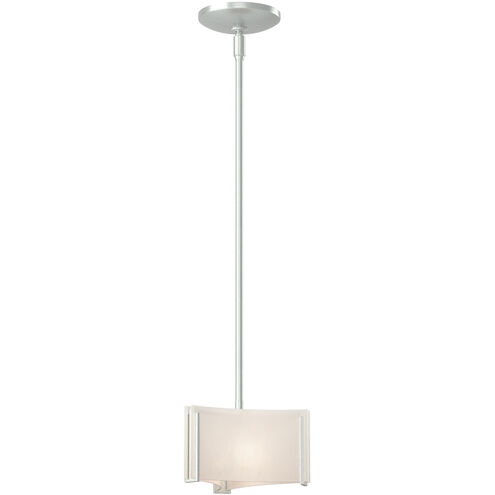 Exos Delta 1 Light 8 inch Vintage Platinum Mini Pendant Ceiling Light in White Art