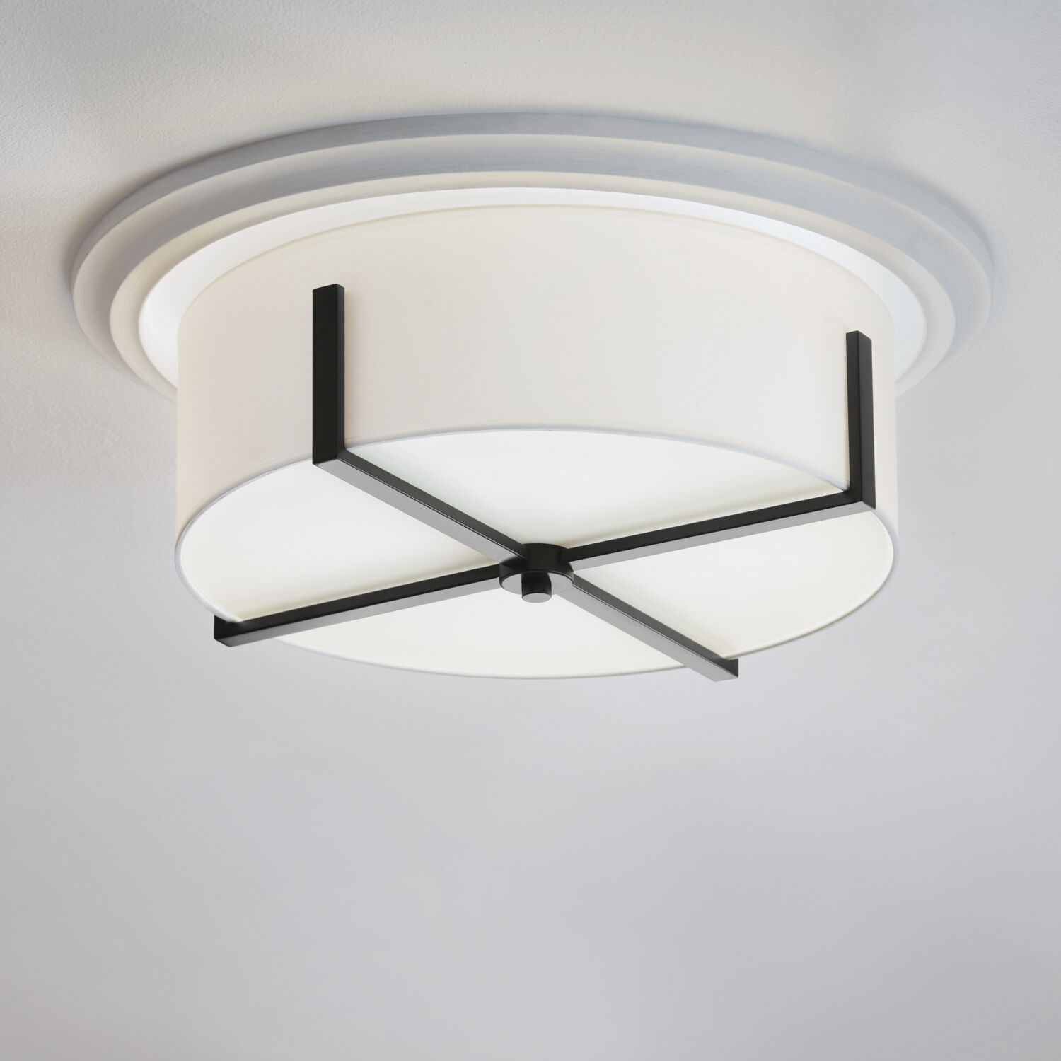 Malen LED 20 inch Black Flush Mount Ceiling Light