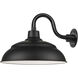 R Series Satin Black 14 inch Outdoor Warehouse Shade