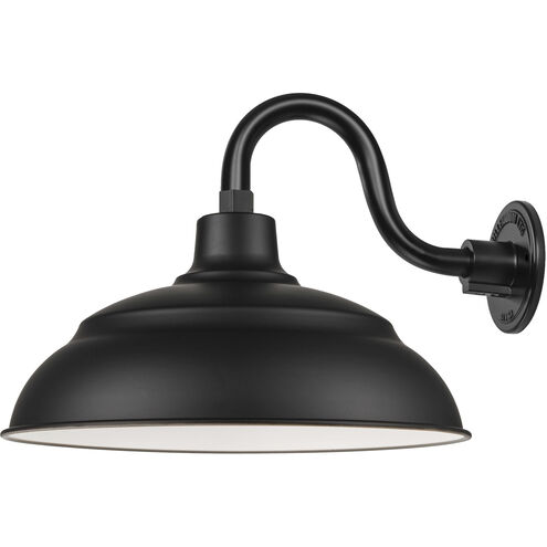 R Series Satin Black 14 inch Outdoor Warehouse Shade