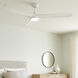 Swell Illuminated 72 inch Matte White Fan