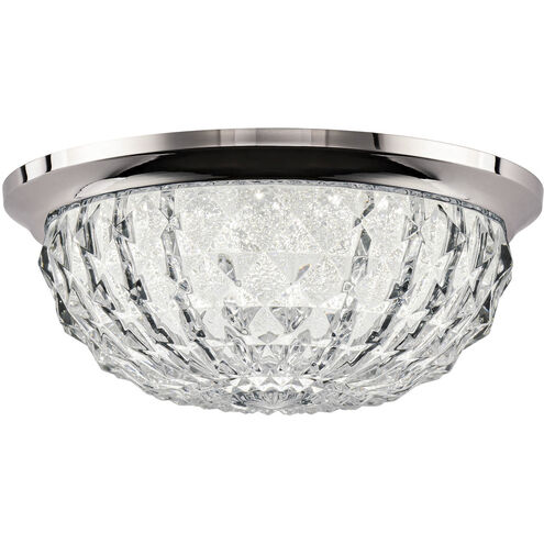 Genoa LED 9 inch Polished Chrome Flush Mount Ceiling Light, Schonbek Signature