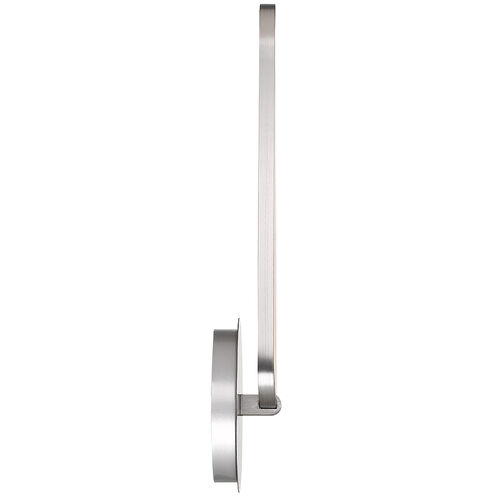 Charmed LED 7 inch Brushed Nickel Bath Vanity & Wall Light, dweLED